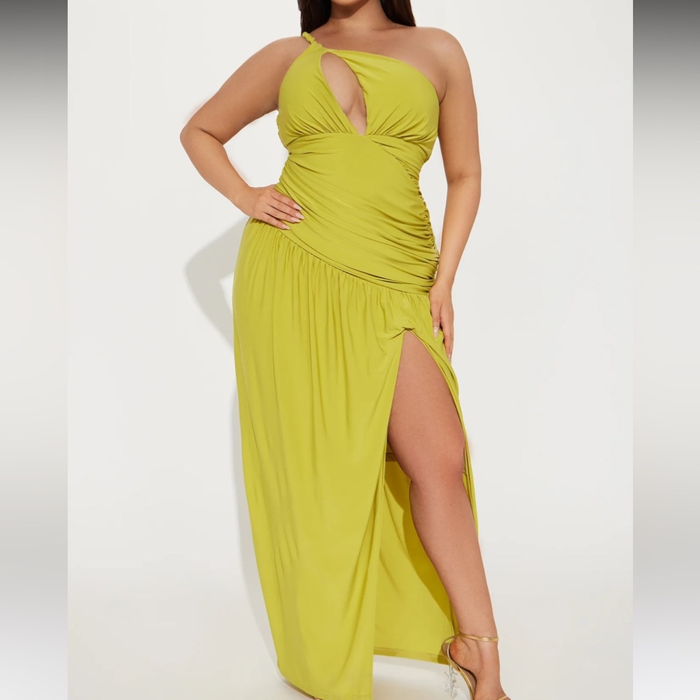LIME GREEN MAXI DRESS